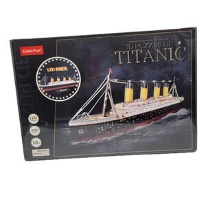New sealed CubicFun 3D Puzzles Titanic Ship model. Led inside. 266 pieces